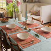 Kantha set de table en coton recyclé